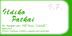 ildiko patkai business card